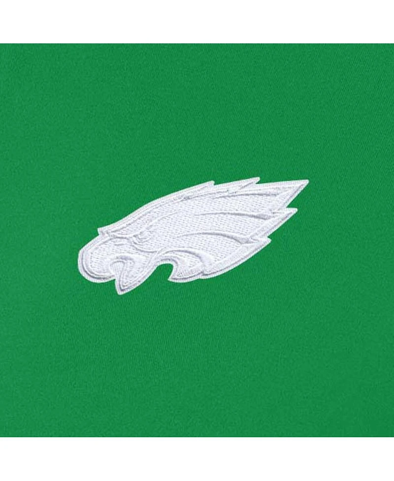 Antigua Women's Kelly Green Philadelphia Eagles St. Patrick's Day Intent Quarter-Zip Performance Sweatshirt