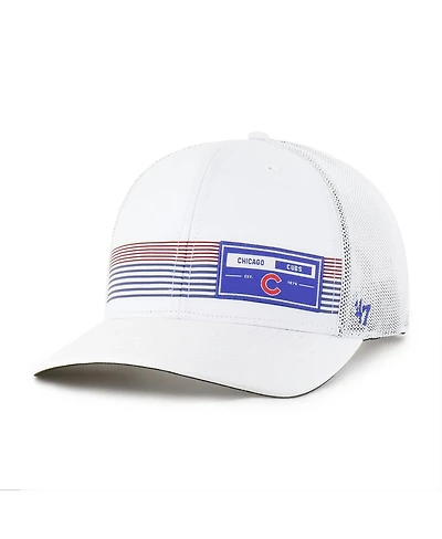 '47 Brand Men's White Chicago Cubs Rangefinder Brrr Trucker Adjustable Hat
