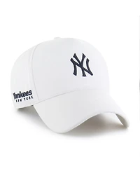 '47 Brand Men's White New York Yankees Foundational Pinch Offside Adjustable Hat