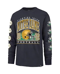 '47 Brand Men's Navy Notre Dame Fighting Irish Go Big Long Sleeve T-Shirt