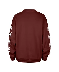 '47 Brand Women's Crimson Alabama Tide Go Big Oversized Pullover Sweatshirt