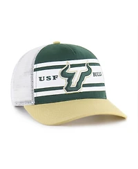 '47 Brand Big Boys and Girls Green/Gold South Florida Bulls Super Stripe Hitch Adjustable Trucker Hat