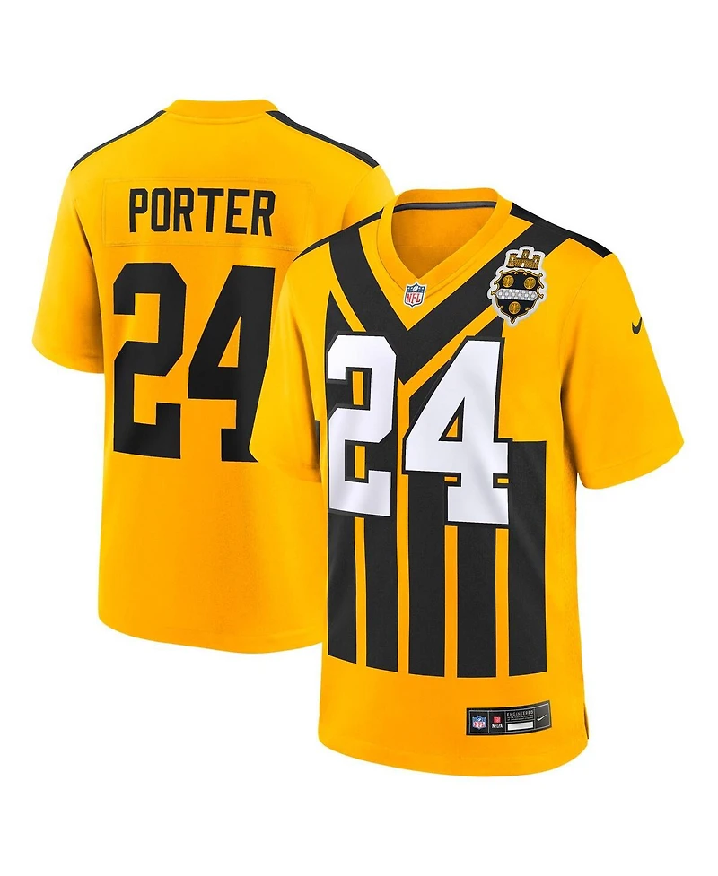 Nike Big Boys and Girls Joey Porter Jr. Gold Pittsburgh Steelers Alternate 1933 Throwback Game Jersey