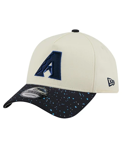 New Era Men's Cream Arizona Diamondbacks Speckle A-Frame 9FORTY Adjustable Hat