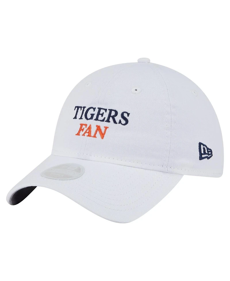 New Era Women's White Detroit Tigers Team Fan 9TWENTY Adjustable Hat