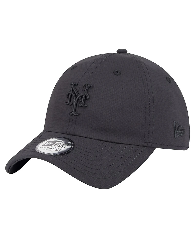 New Era Men's Black New York Mets Ripstop Casual Classic Adjustable Hat