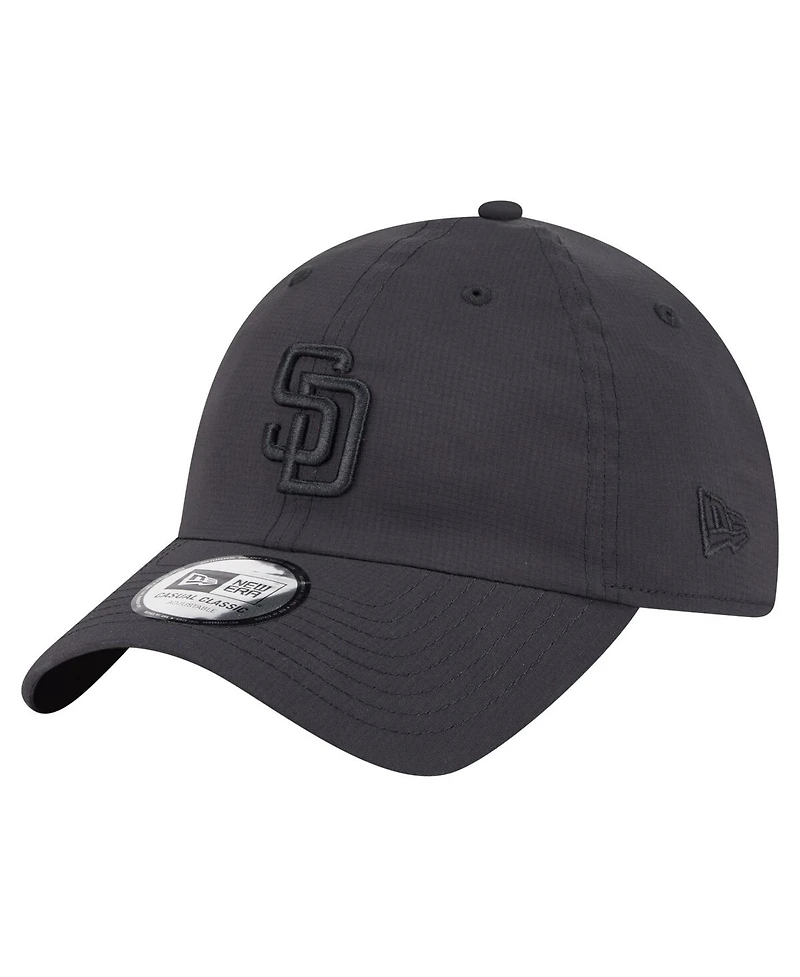 New Era Men's Black San Diego Padres Ripstop Casual Classic Adjustable Hat