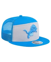 New Era Men's Gray/Blue Detroit Lions Outdoor Split Panel 9FIFTY Snapback Hat