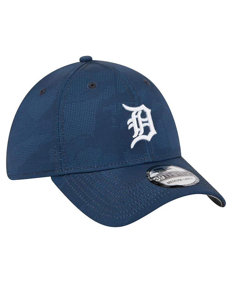 New Era Men's Navy Detroit Tigers Tonal Camo 39THIRTY Flex Hat