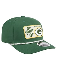 New Era Men's Green Green Bay Packers Chant 9SEVENTY Stretch-Snap Hat
