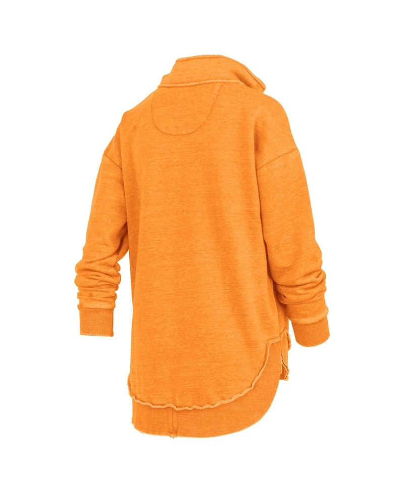 Pressbox Women's Tennessee Orange Volunteers Northfork Sojourn Poncho Quarter-Zip Sweatshirt
