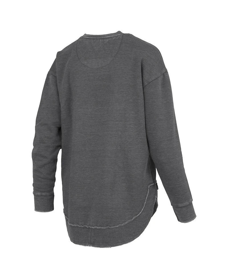 Pressbox Women's Black Colorado Buffaloes Westin Poncho V-Neck Pullover Sweatshirt
