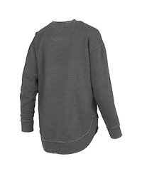 Pressbox Women's Black Colorado Buffaloes Westin Poncho V-Neck Pullover Sweatshirt