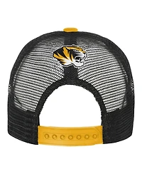 Outerstuff Big Boys and Girls Black/Cream Missouri Tigers Modern Fan Trucker Adjustable Hat