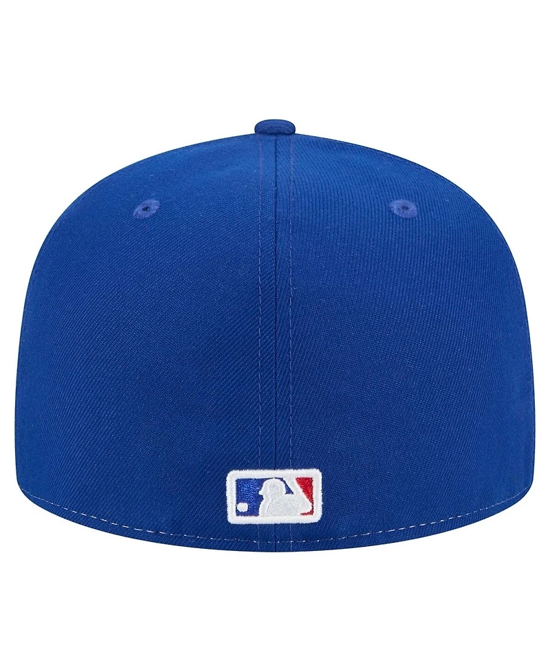 New Era Men's White/Royal Chicago Cubs Repeat 59FIFTY Fitted Hat