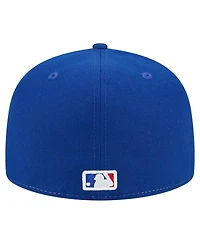 New Era Men's White/Royal Chicago Cubs Repeat 59FIFTY Fitted Hat