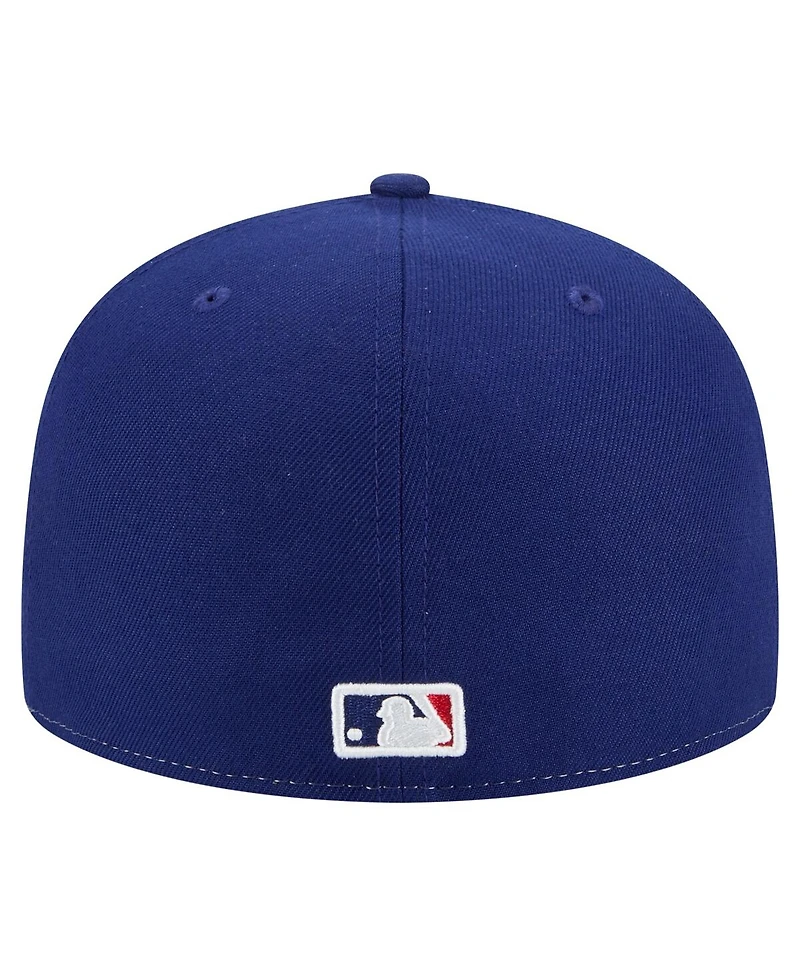 New Era Men's White/Royal Los Angeles Dodgers Repeat 59FIFTY Fitted Hat