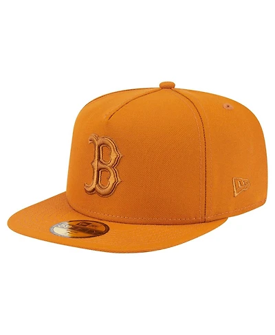 New Era Men's Orange Boston Red Sox Color Pack A-Frame 59FIFTY Fitted Hat