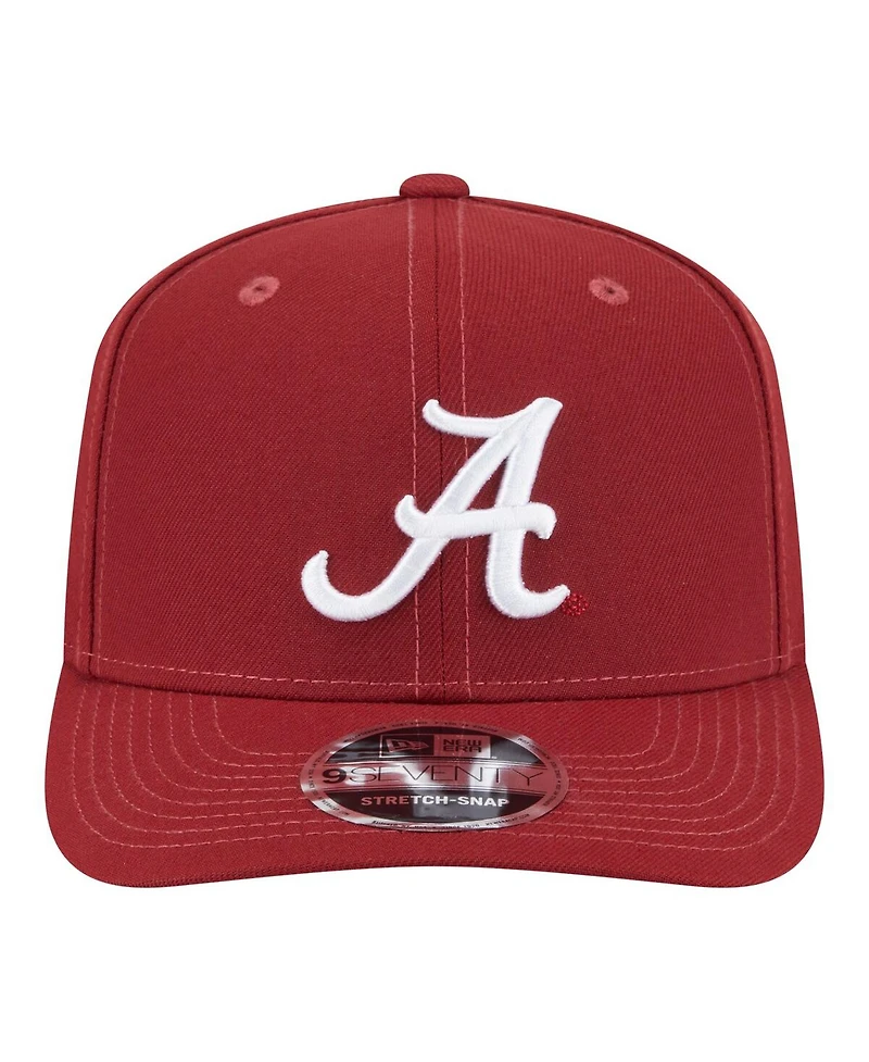 New Era Men's Crimson Alabama Crimson Tide Team Collective 9SEVENTY Stretch-Snap Adjustable Hat