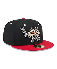 New Era Men's Black Erie SeaWolves Theme Nights 59FIFTY Fitted Hat