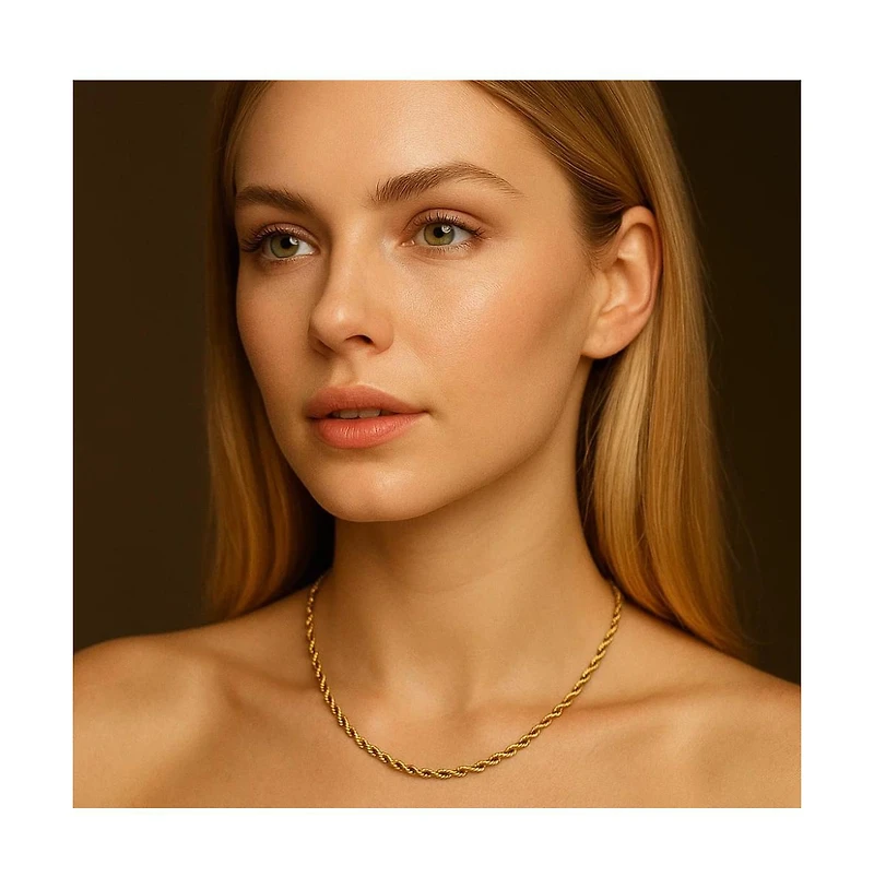 Hollywood Sensation Timeless Gold Rope Necklace