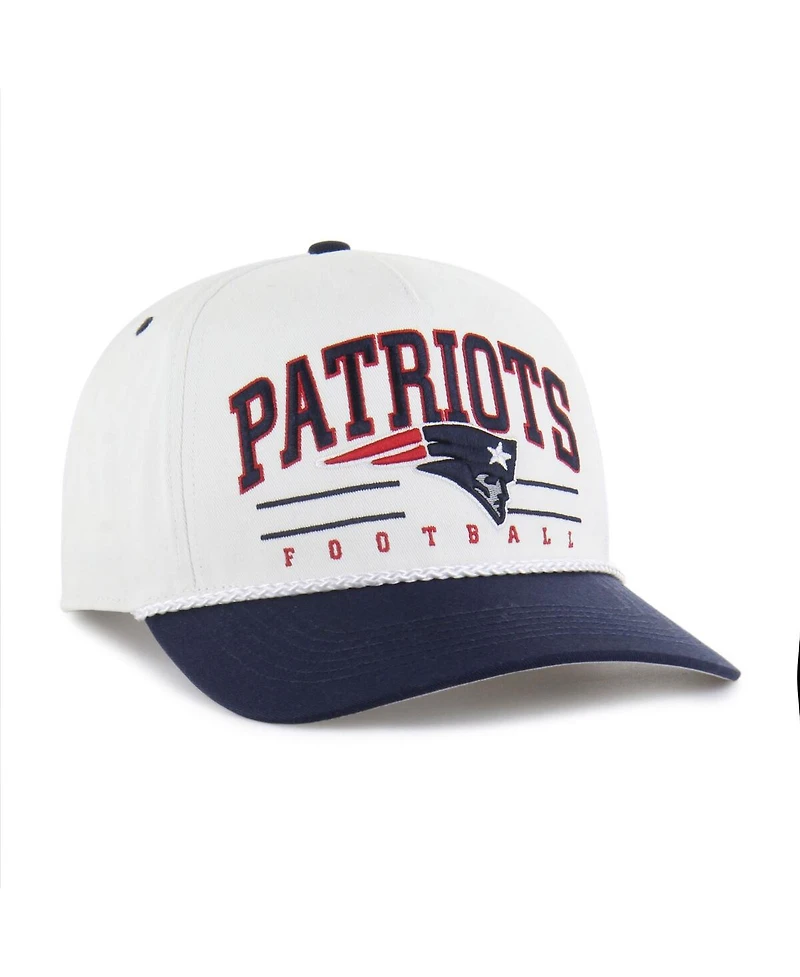 '47 Brand Men's White New England Patriots Roscoe Two-Toned Hitch Adjustable Hat