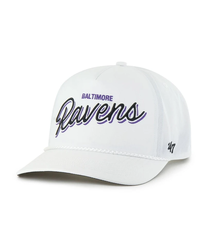 '47 Brand Men's White Baltimore Ravens Brrr Fairway Hitch Adjustable Hat