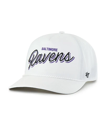 '47 Brand Men's White Baltimore Ravens Brrr Fairway Hitch Adjustable Hat