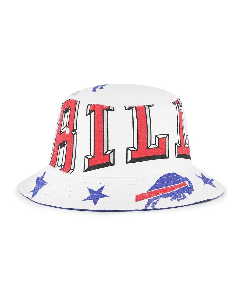 '47 Brand Women's White Buffalo Bills Energize Bucket Hat