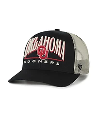 '47 Brand Men's Black Oklahoma Sooners Arid Adjustable Trucker Hat