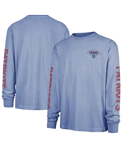 '47 Brand Men's Blue New England Patriots Cairn Ravine Foundation Throwback Long Sleeve T-Shirt