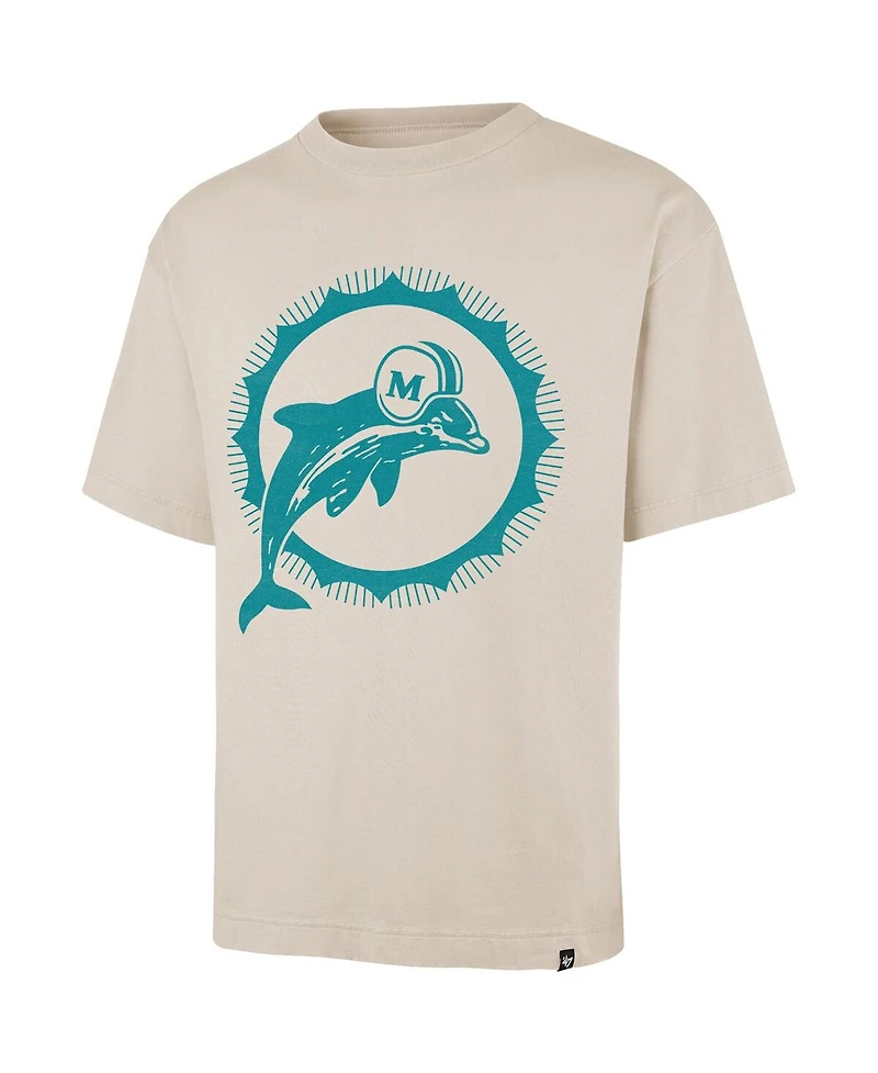 '47 Brand Men's Tan Miami Dolphins Bouldering Imprint Ravine Foundation Throwback T-Shirt