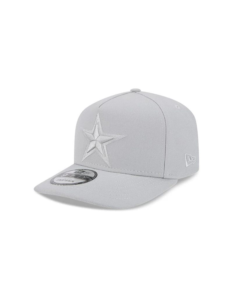 New Era Big Boys and Girls Gray Dallas Cowboys Color Pack A-Frame 9FIFTY Snapback Hat