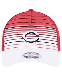 New Era Men's Red Cincinnati Reds Gradient 9FORTY M-Crown Adjustable Hat