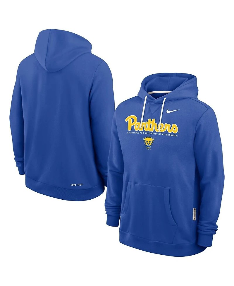 Nike Men's Royal Pitt Panthers 2025 Sideline Performance Pullover Hoodie