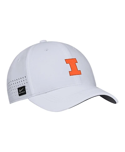 Nike Men's White Illinois Fighting Illini 2025 On-Field Performance Flex Hat