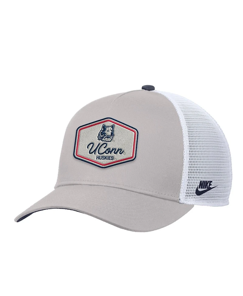 Nike Men's Pewter UConn Huskies Rise Vintage Adjustable Trucker Hat