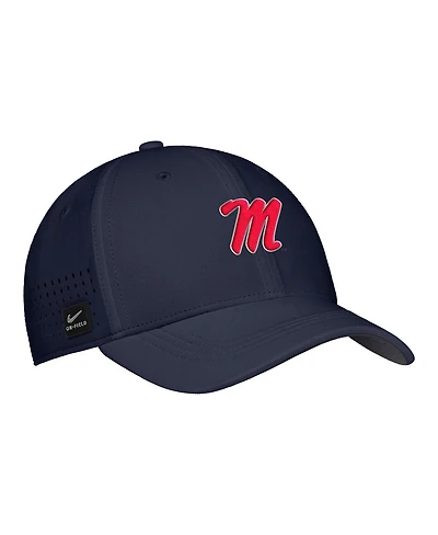 Nike Men's Navy Ole Miss Rebels 2025 On-Field Performance Flex Hat
