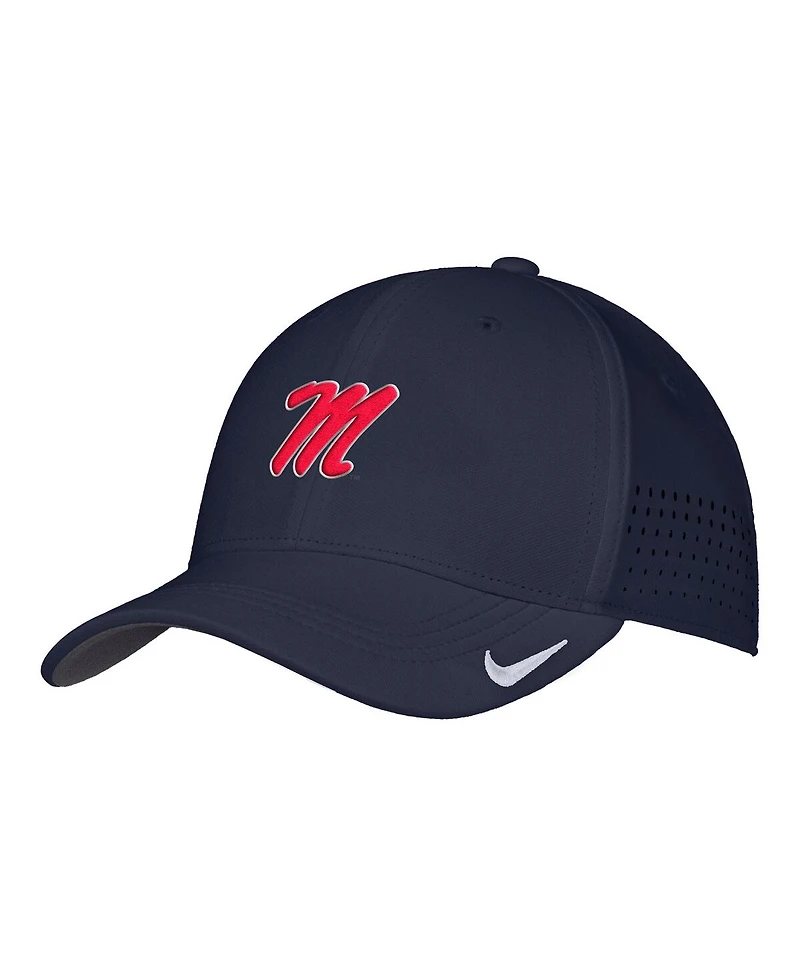 Nike Men's Navy Ole Miss Rebels 2025 On-Field Performance Flex Hat
