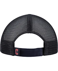 New Era Toddler White/Navy Cleveland Guardians Painted A-Frame 9FORTY Trucker Adjustable Hat