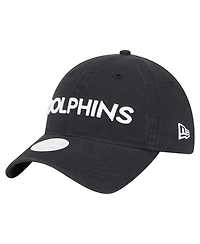 New Era Women's Black Miami Dolphins Cece 9TWENTY Adjustable Hat
