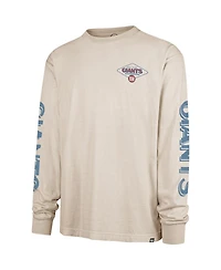 '47 Brand Men's Cream New York Giants Cairn Ravine Foundation Long Sleeve T-Shirt