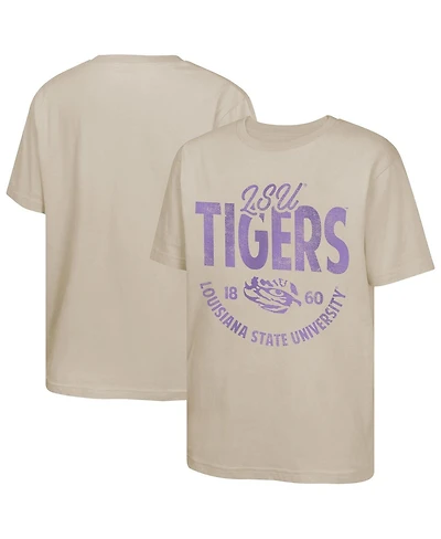 Outerstuff Big Boys and Girls Tan Lsu Tigers News Flash T-Shirt
