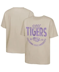 Outerstuff Big Boys and Girls Tan Lsu Tigers News Flash T-Shirt