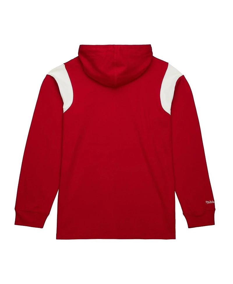 Mitchell & Ness Men's Crimson Alabama Tide Thermal Lightweight Hoodie