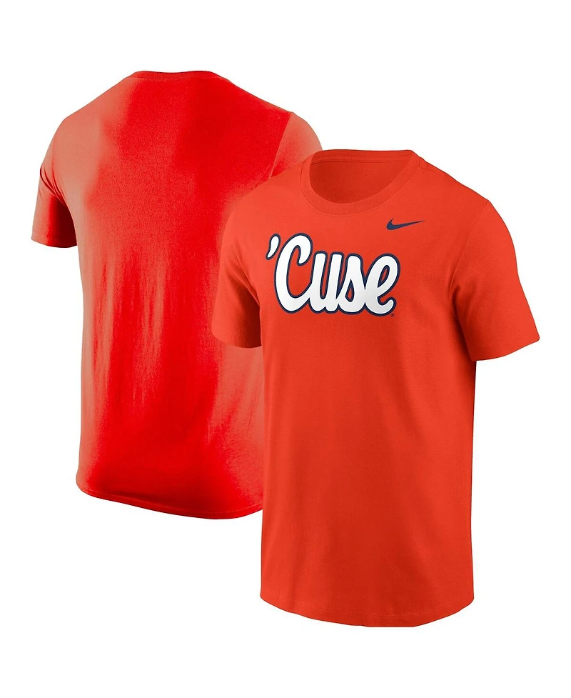 Nike Men's Orange Syracuse Script T-Shirt