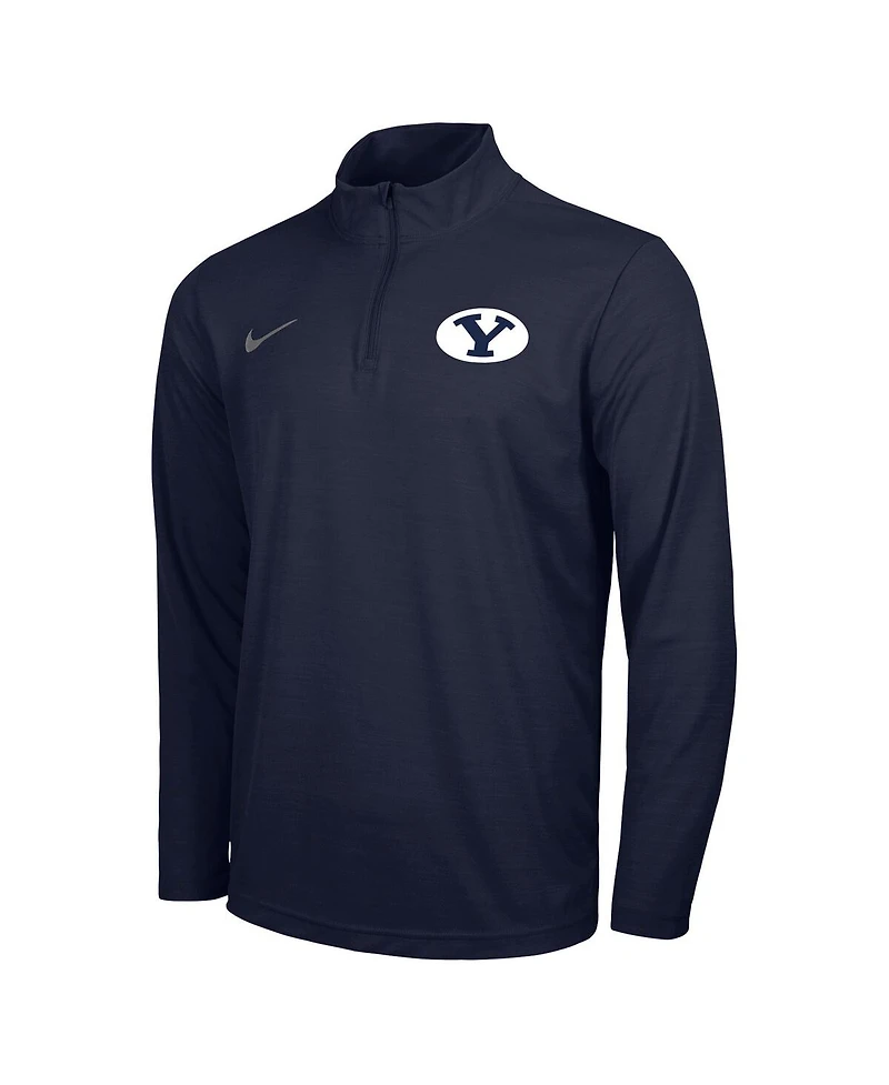 Nike Men's Navy Byu Cougars Intensity Performance Quarter-Zip Pullover Sweatshirt