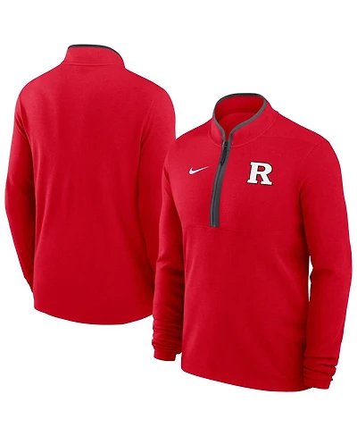 Nike Men's Scarlet Rutgers Knights Dri-fit Victory Quarter-Zip Pullover Sweatshirt