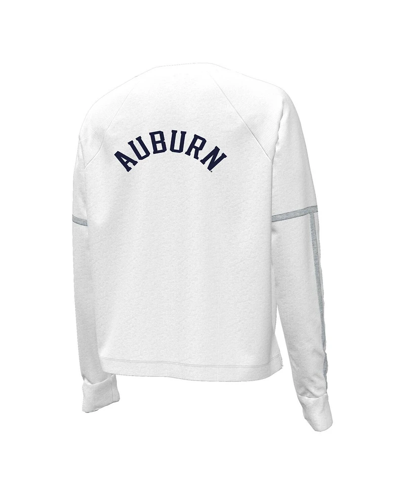 Under Armour Women's White Auburn Tigers Gameday Double Knit Pullover Sweatshirt