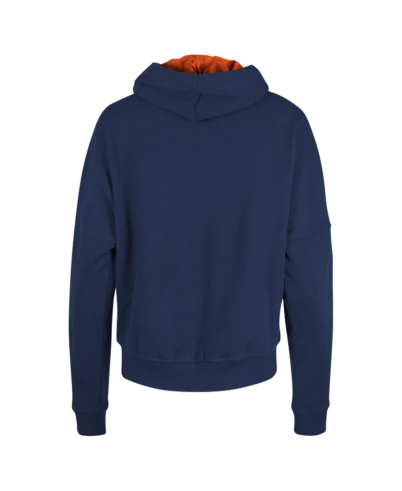 New Era Women's Navy Chicago Bears Boxy Pullover Hoodie